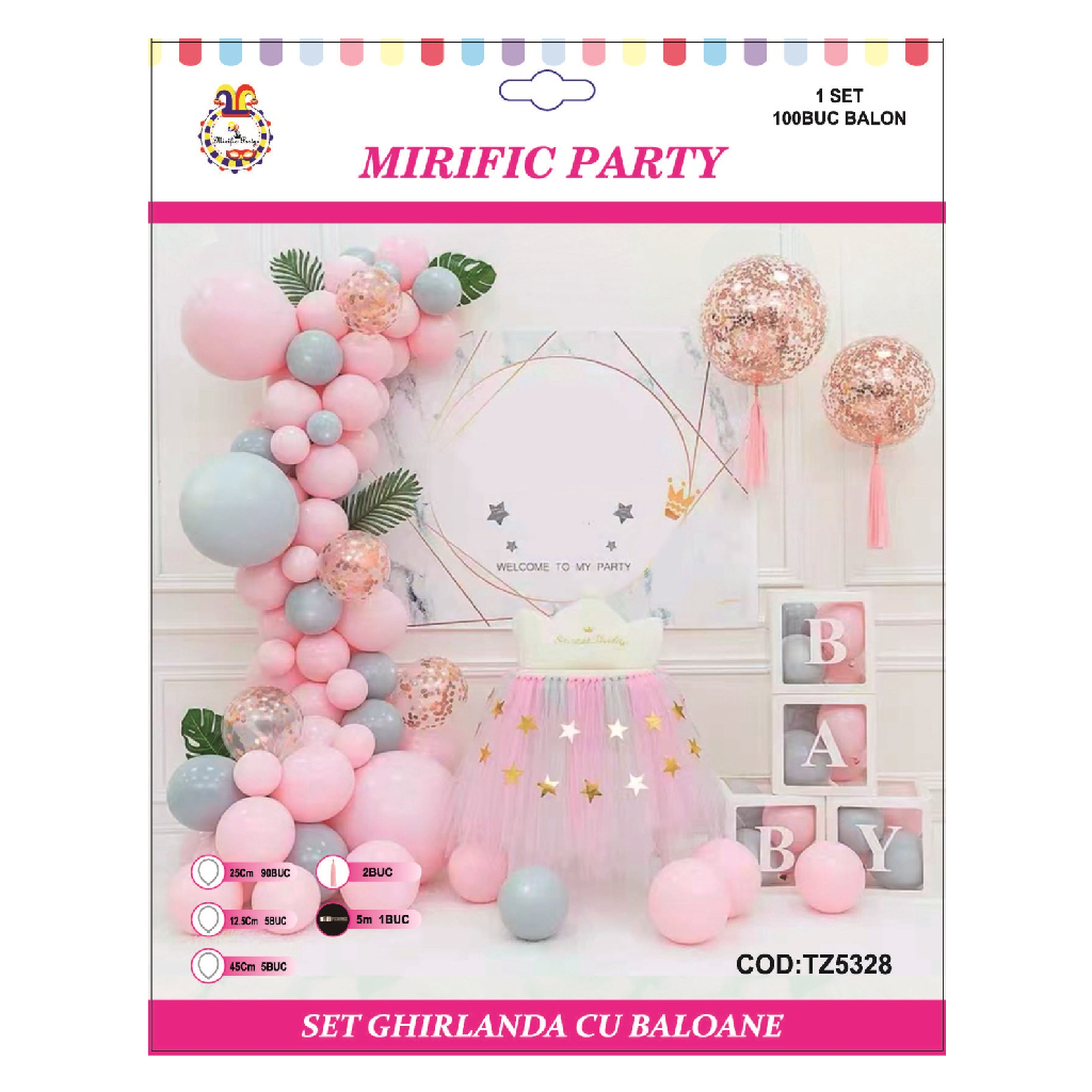 Set ghirlanda decorativa multicolor, TZ5328