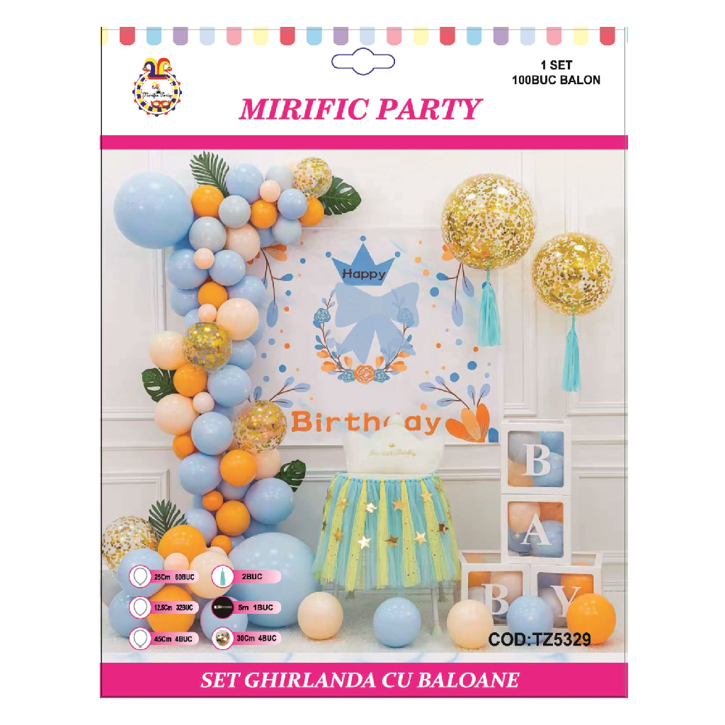 Set ghirlanda decorativa multicolor, TZ5329