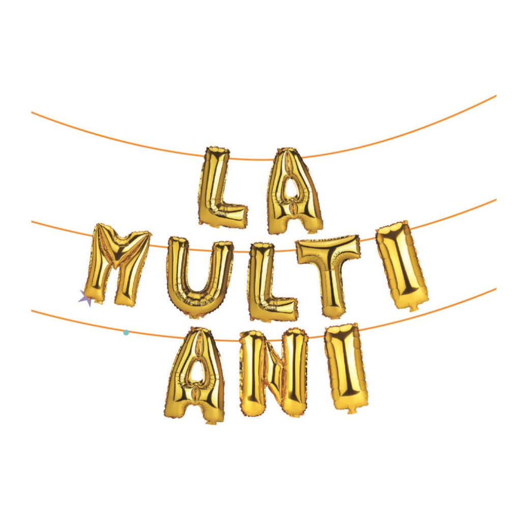 Set ghirlanda decorativa auriu, 80 cm, 10 m, la multi ani