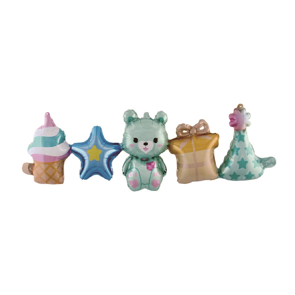 Set ghirlanda decorativa multicolor, 100x32 cm, bebe baiat