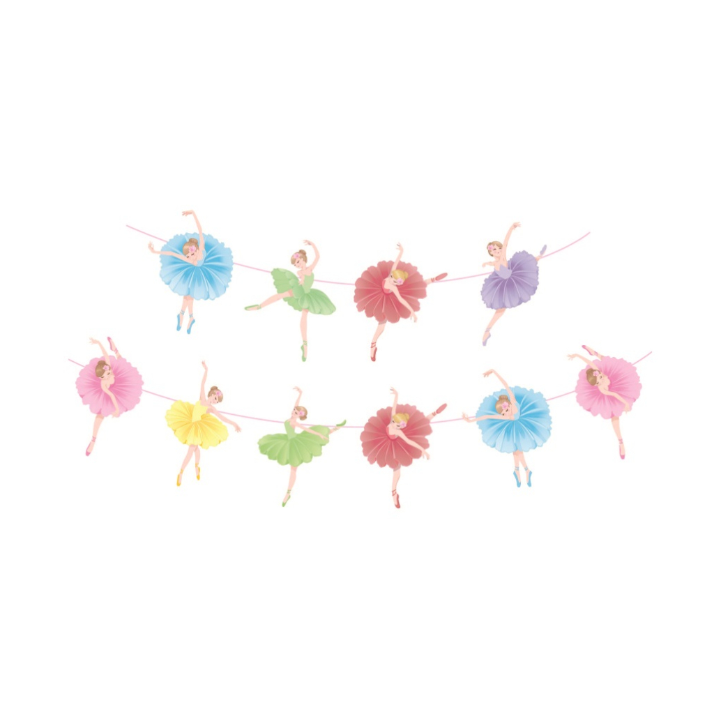Set ghirlanda decorativa multicolor, 40x25 cm, 4.5 m, balerina