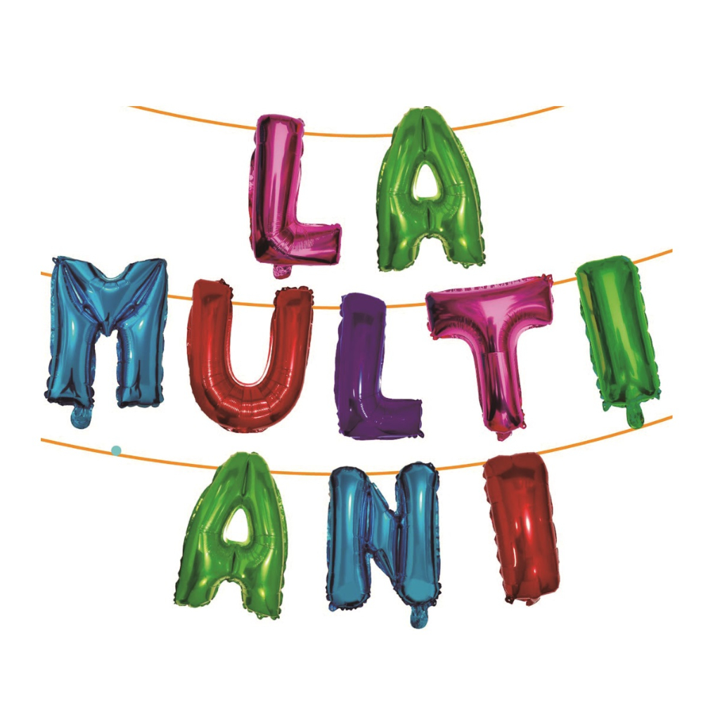 Set ghirlanda decorativa multicolor, 45 cm, 6 m, la multi ani