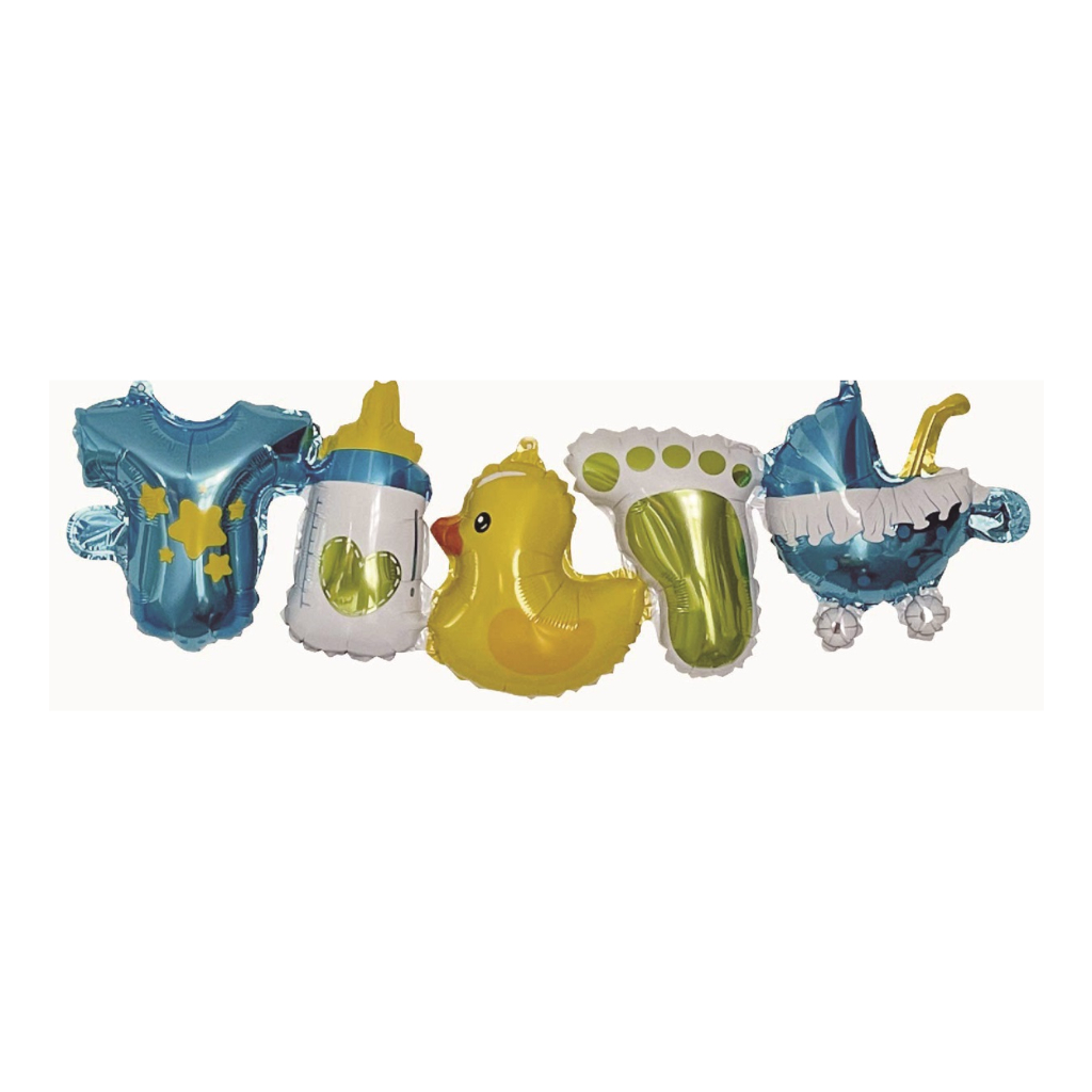 Set ghirlanda decorativa multicolor, 96x27 cm, bebe baiat