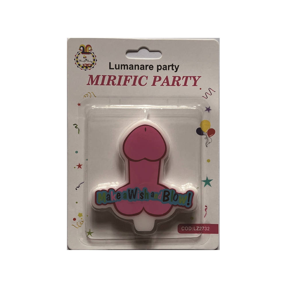 Lumanare amuzanta tort, 10 cm, PPLZ2732
