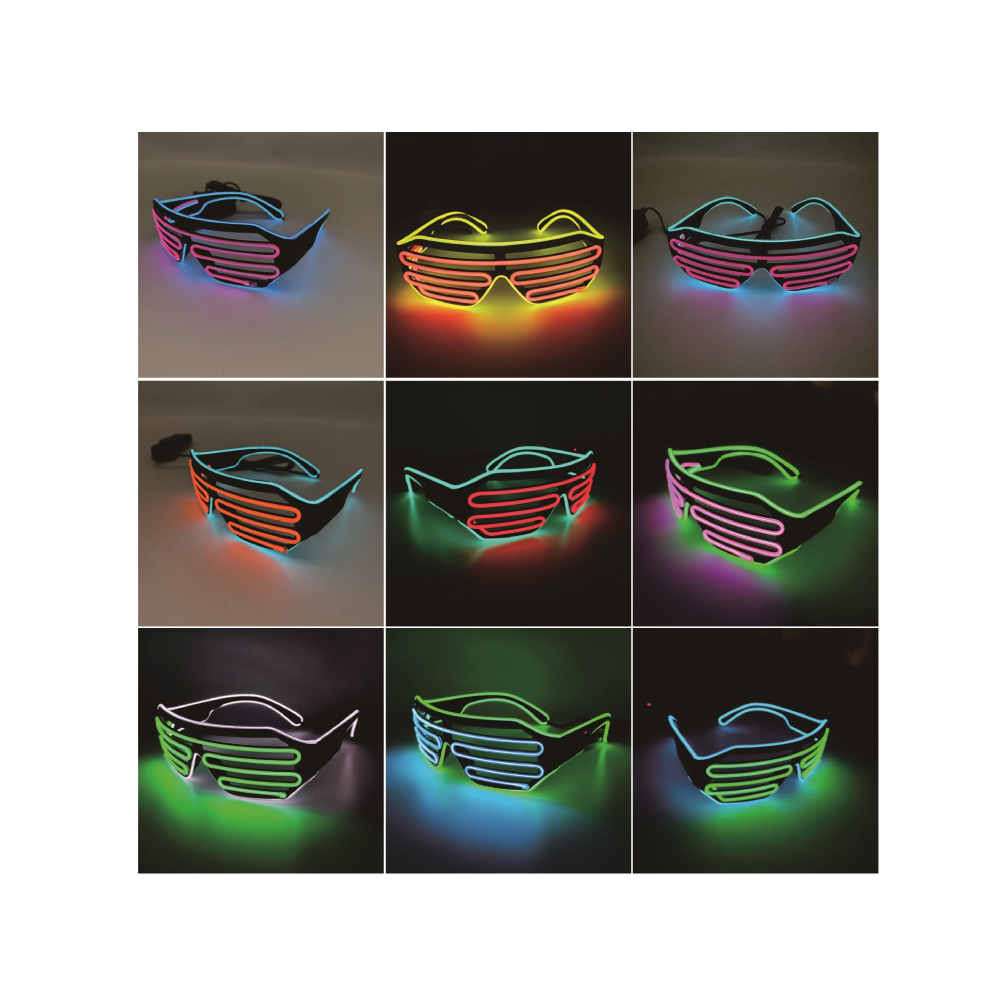 Ochelari neon, diverse culori, cu baterii, PPQT8381