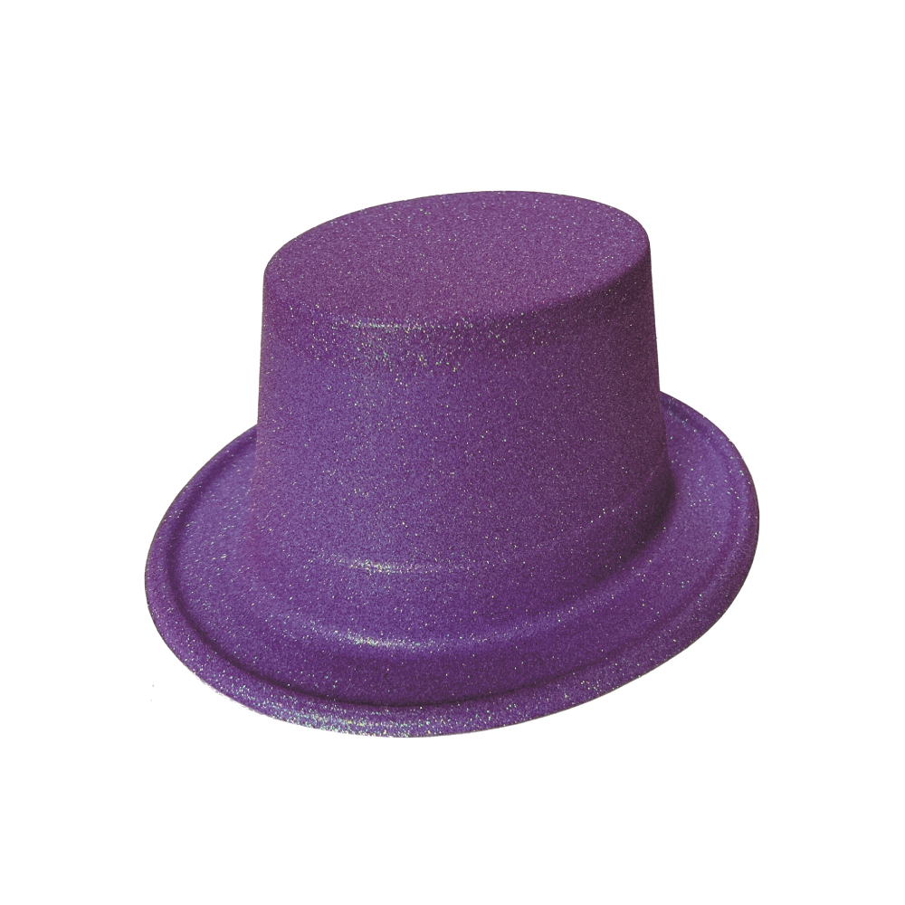 Palarie party violet, cu sclipici, PPQT8257