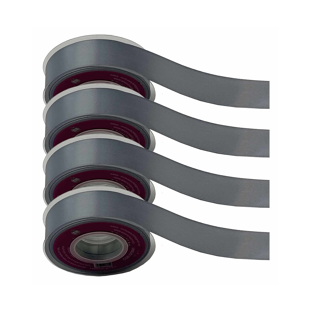 Panglica Satin gri, 23 m x 3.8 cm, QT9862