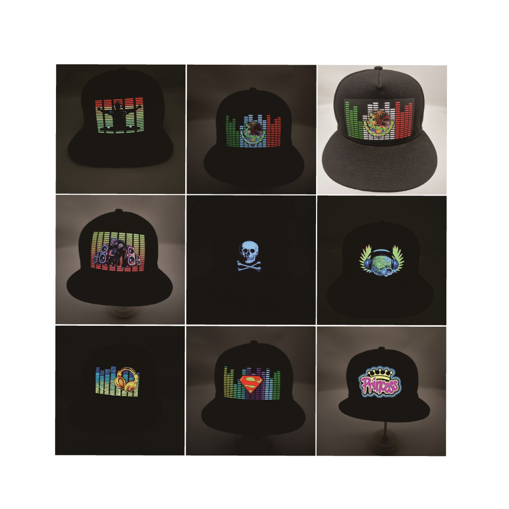 Sapca neon, diverse culori, cu baterii, PPQT8386
