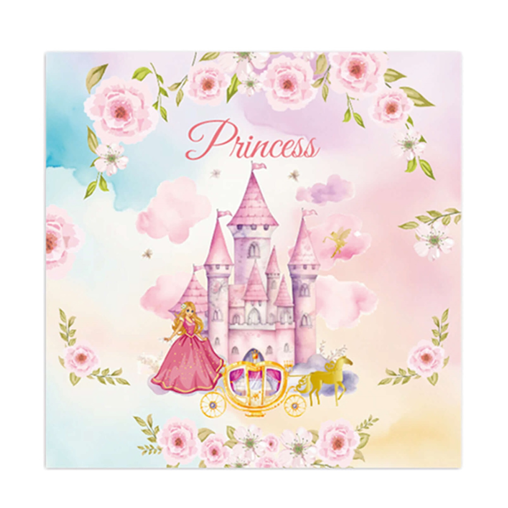 Servetele tort multicolor, 33x33 cm, printesa, PPPZ7410
