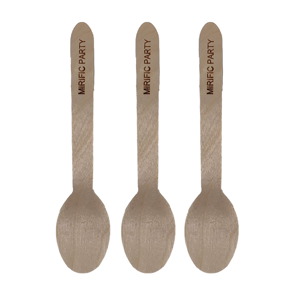 Set 12 buc linguri lemn, 16 cm, mirific party, QT9885