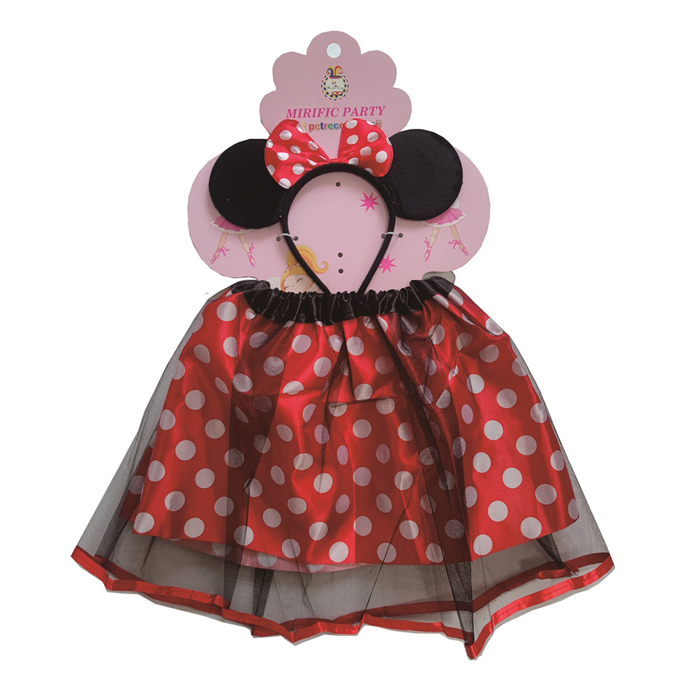 Set 2 piese, rosu, negru, Minnie Mouse, PPQT9948