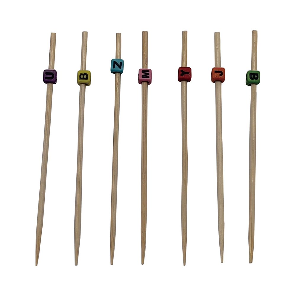 Set 25 buc. scobitori decorative multicolor, 12 cm, litere, QT9892