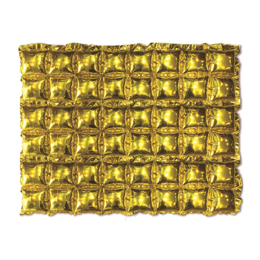 Set 3 baloane party, folie metalizata auriu, 140x37 cm, panou