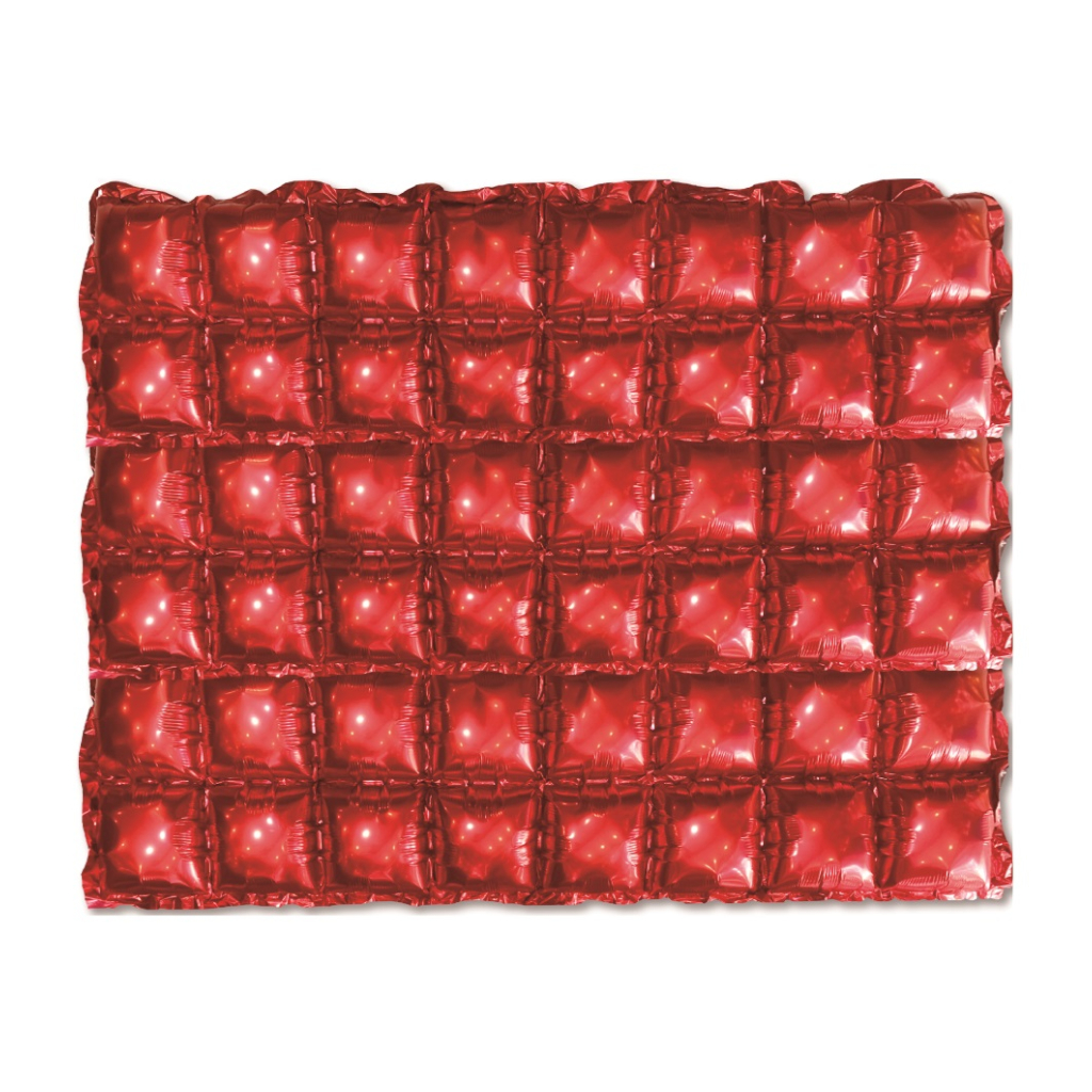 Set 3 baloane party, folie metalizata rosu, 140x37 cm, panou