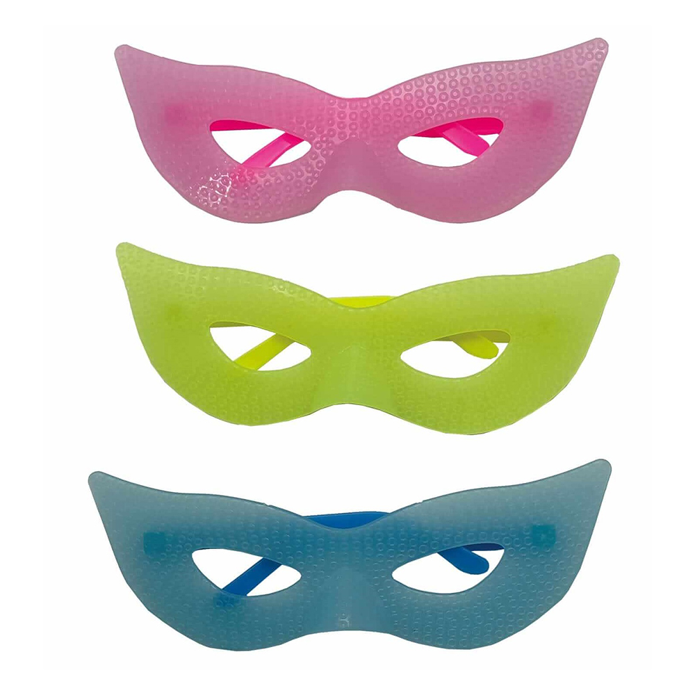 Set 3 buc ochelari roz, albastru, lime, masca, QT9931