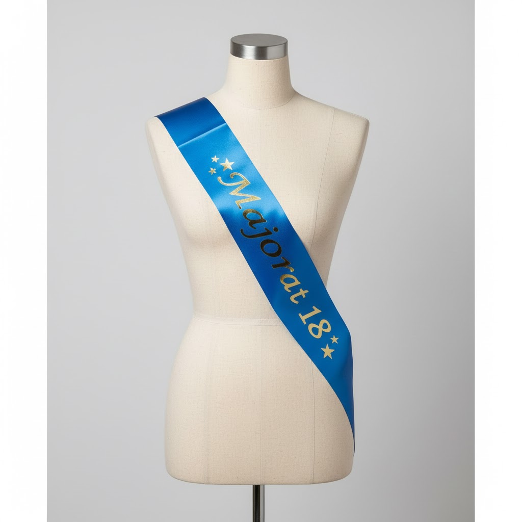 Panglica, diverse culori, 160x10 cm, majorat, PPQT8015