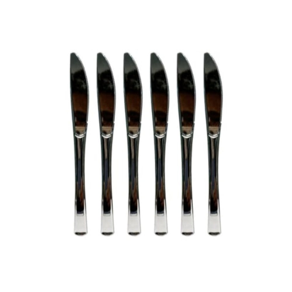 Set 6 buc cutite tort argintiu, 20 cm, PPQT8493