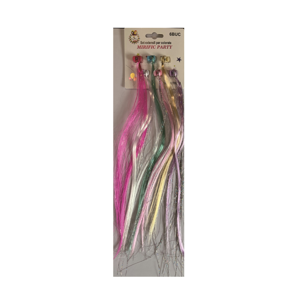 Set 6 extensii par colorate, PPQT8144