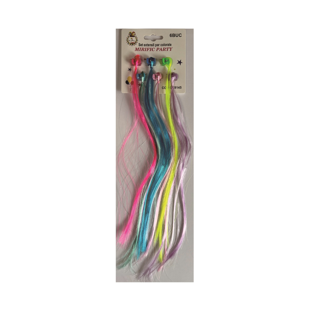 Set 6 extensii par colorate, PPQT8145