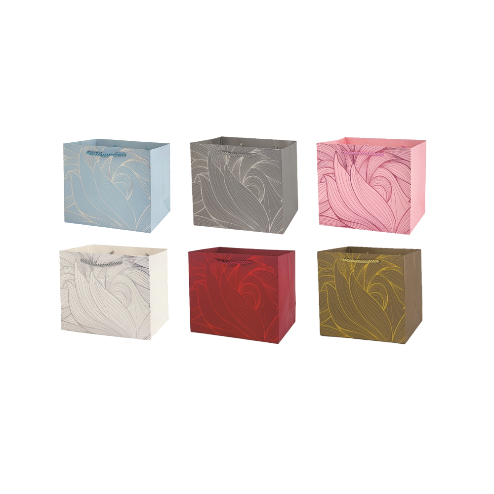 Set 6 pungi cadou, diverse culori, 45x32x12 cm, PPPZ7038