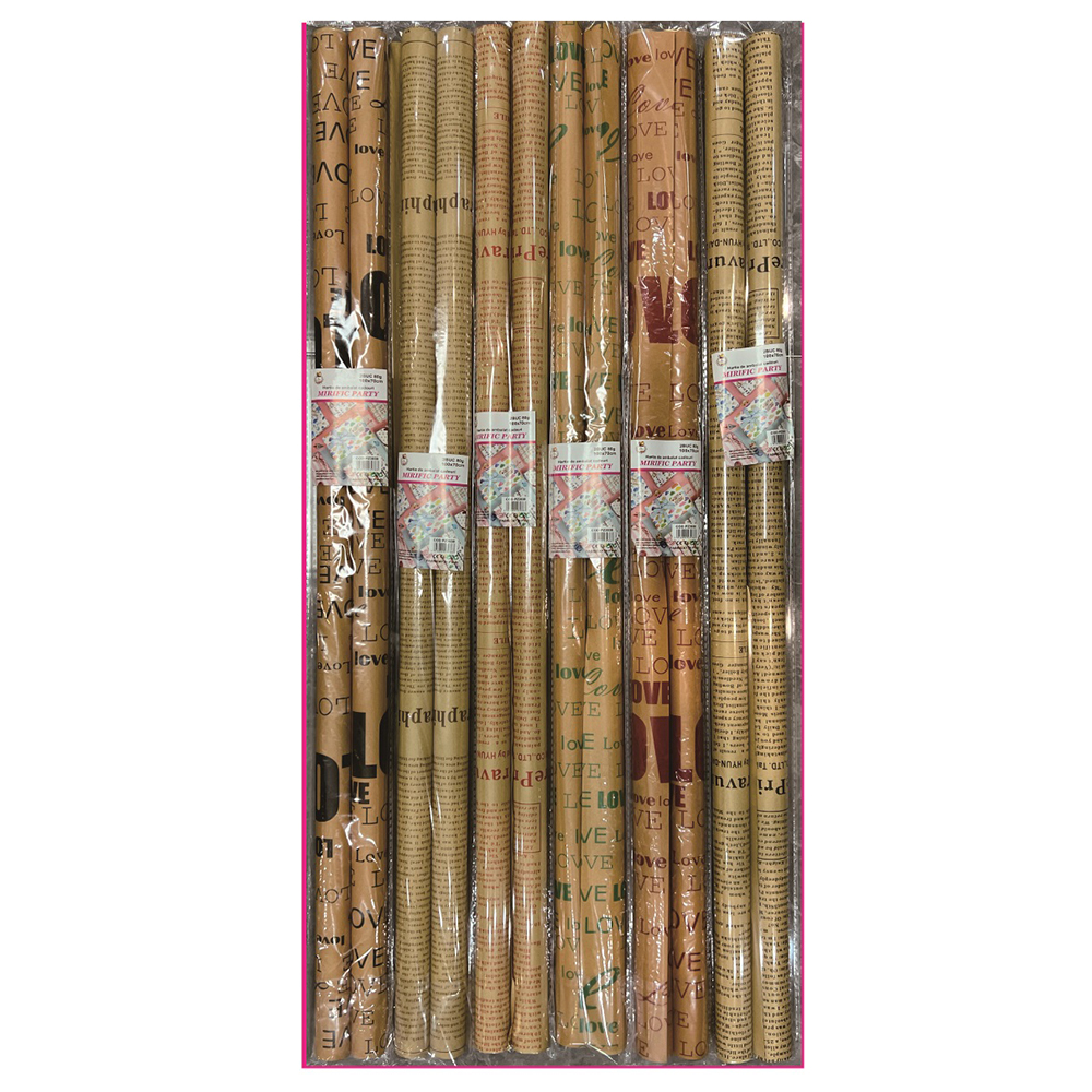 Set 2 buc. hartie de ambalat cadouri multicolor, 100×70 cm, PZ3938, diverse modele