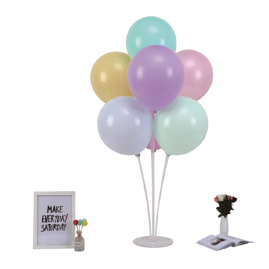 Set suport 7 baloane, multicolor, 70 cm, TZ5002
