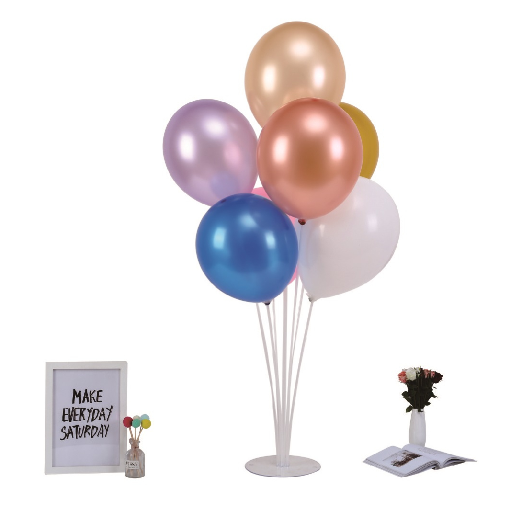 Set suport 7 baloane, multicolor, 70 cm, TZ5003