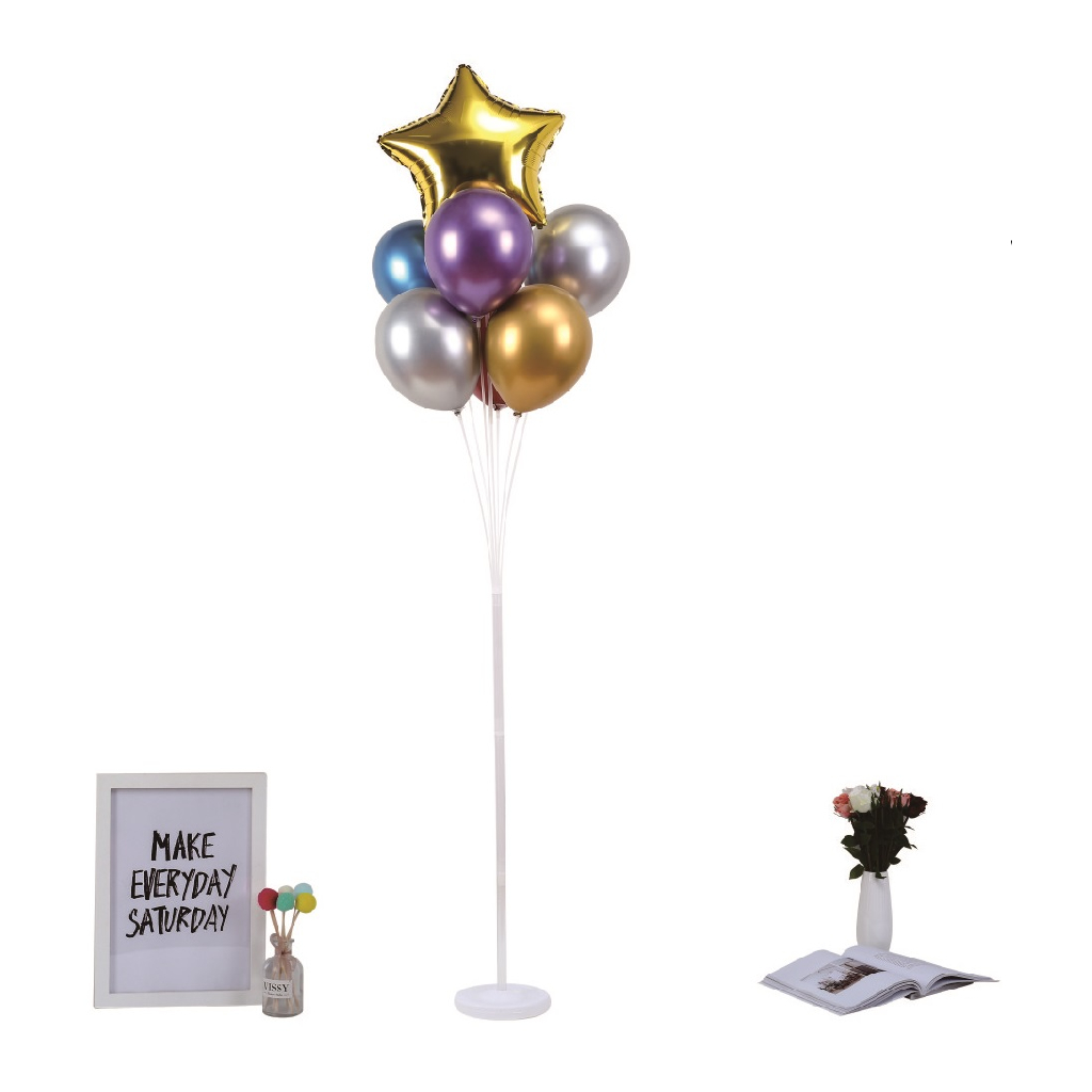 Set suport 7 baloane, multicolor, 160 cm, TZ5111