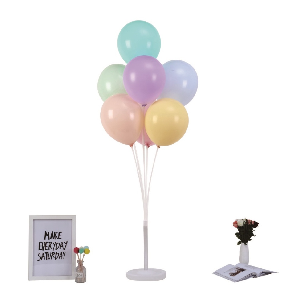 Set suport 7 baloane, multicolor, 100 cm, TZ5112