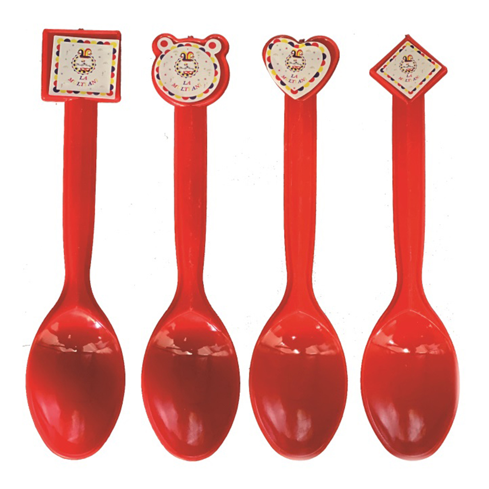 Set 8 buc linguri tort rosu, 15 cm, QT9792