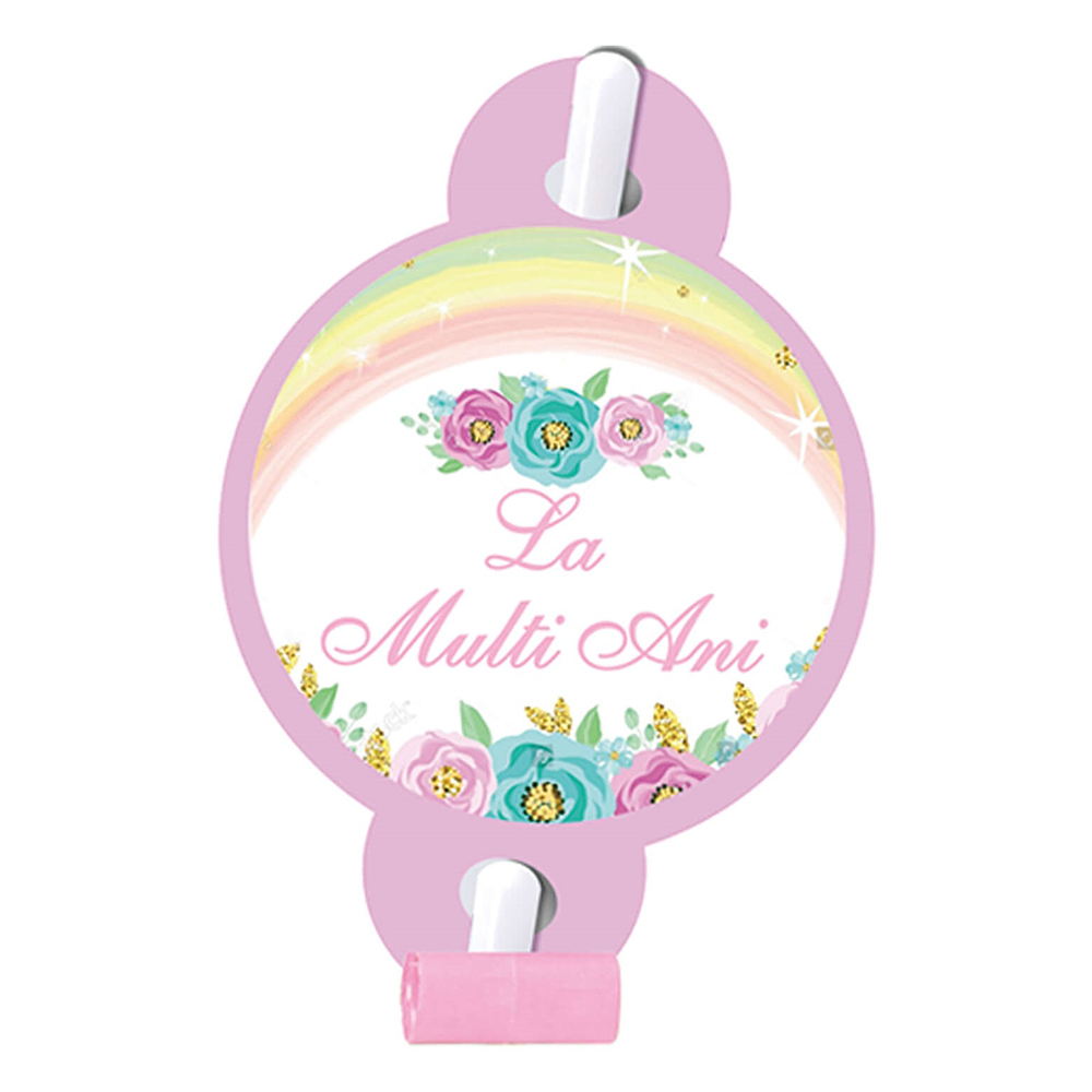Set 8 buc suflatori multicolor, 26 cm, la multi ani, QT9815