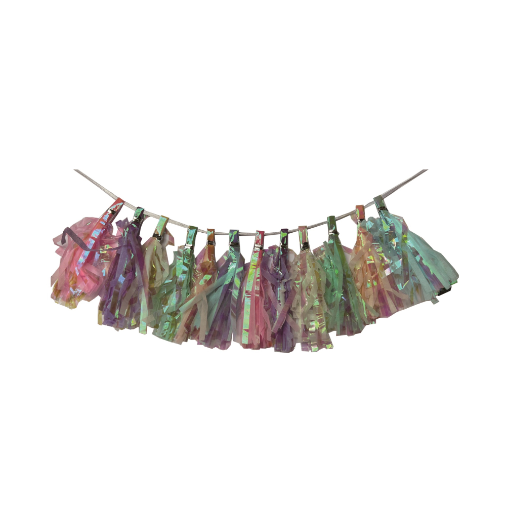 Set ghirlanda decorativa, multicolor, franjuri, PPQT8278