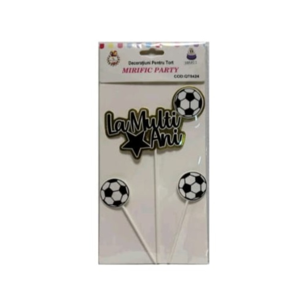 Set topper verde, negru, fotbal, PPQT8424