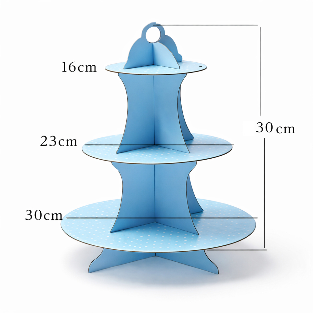 Suport etajat pentru prajituri, multicolor, PPPZ7121 - imagine 2