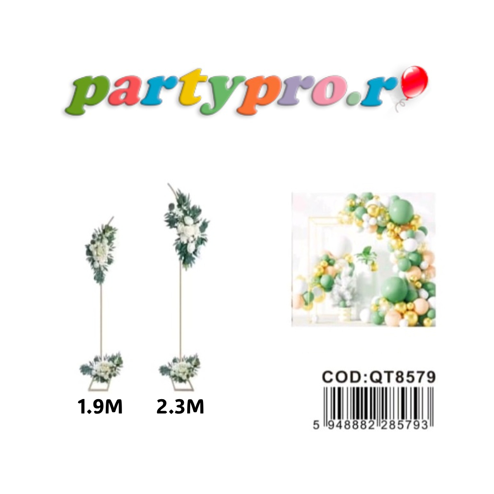 Suport metalic pentru baloane, 2.3 m - 1.9 m, PPQT8579 - imagine 3