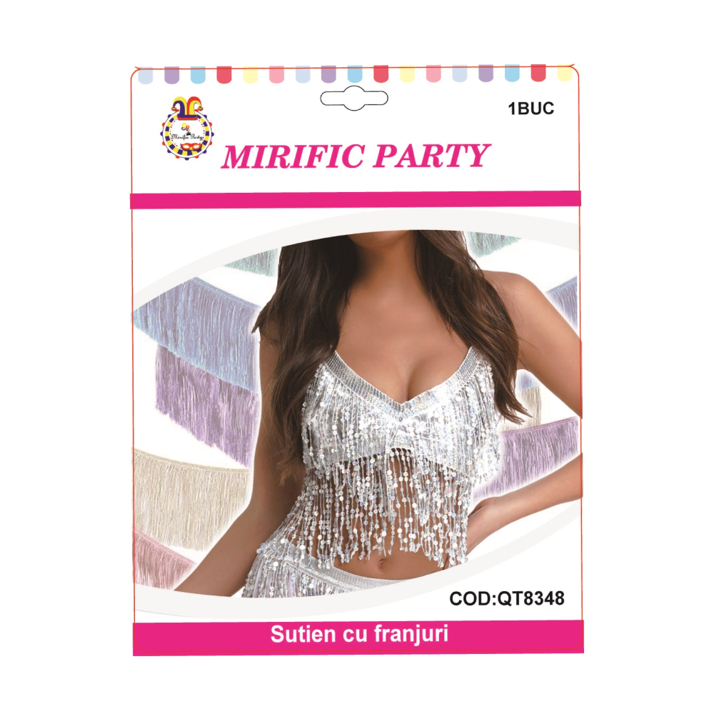 Sutien party argintiu, PPQT8348