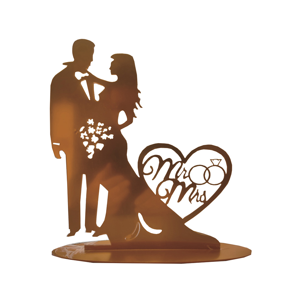 Topper auriu, 200x233 mm, mr and mrs, PPQT8041