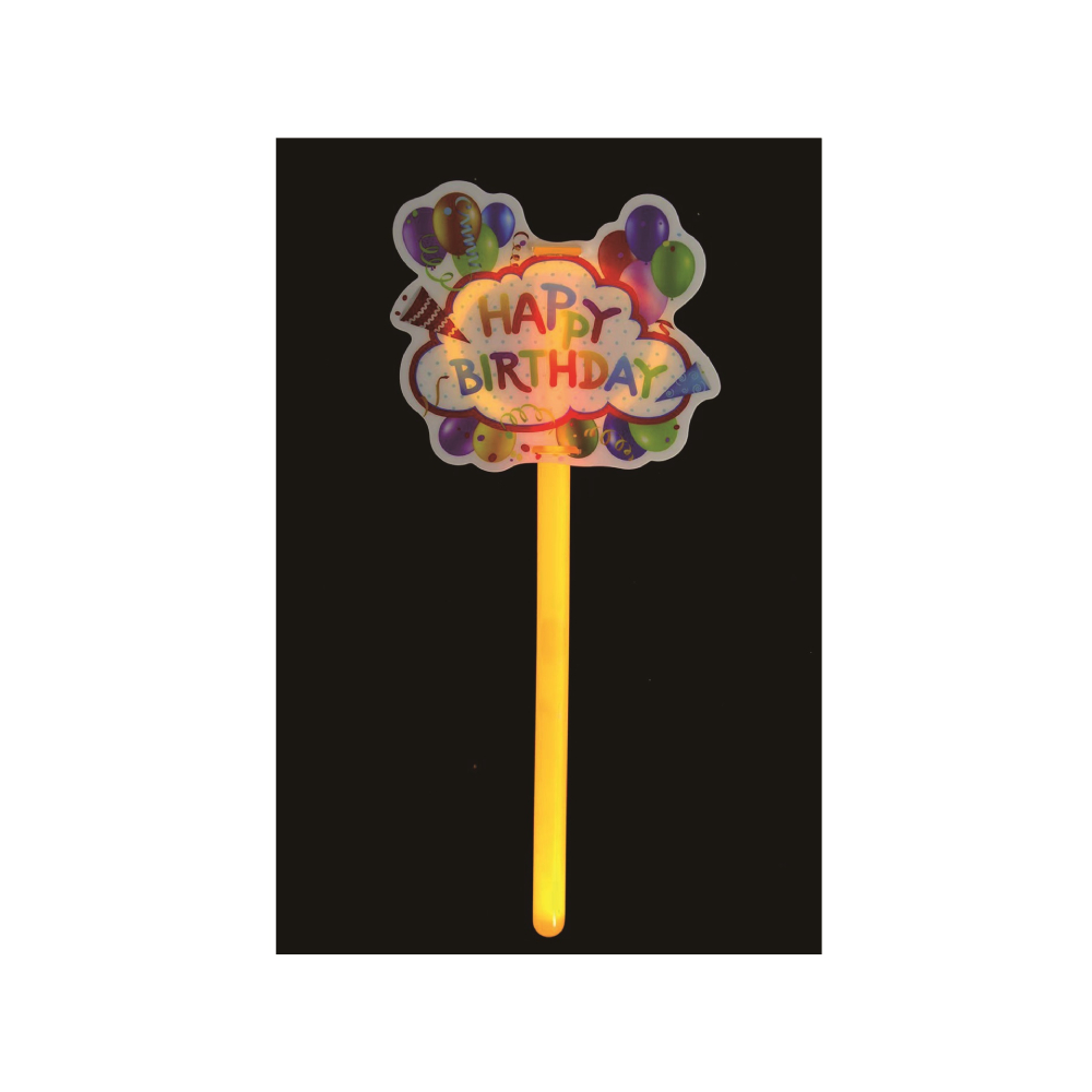 Topper neon, happy birthday, PPQT8351