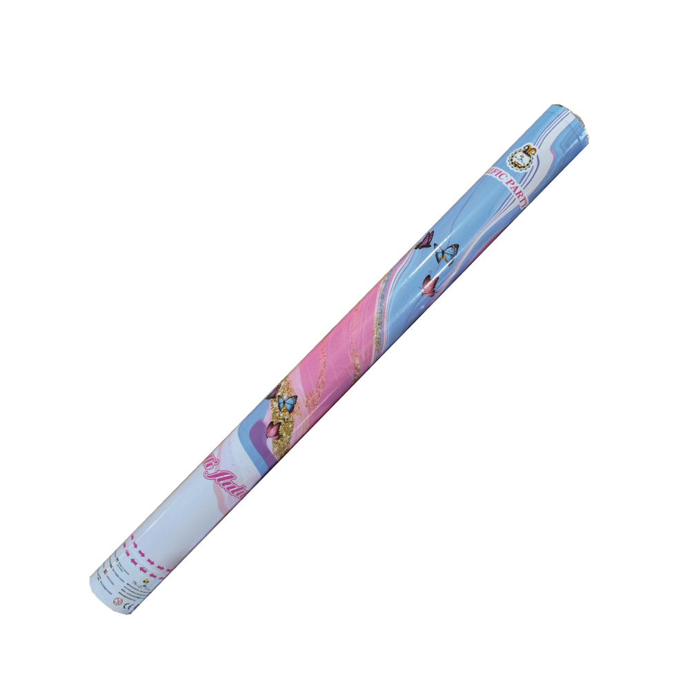Tub confetti colorate, 60 cm, fluturi, PPLP3587