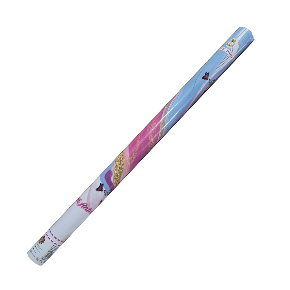 Tub confetti colorate, 80 cm, fluturi, PPLP3588