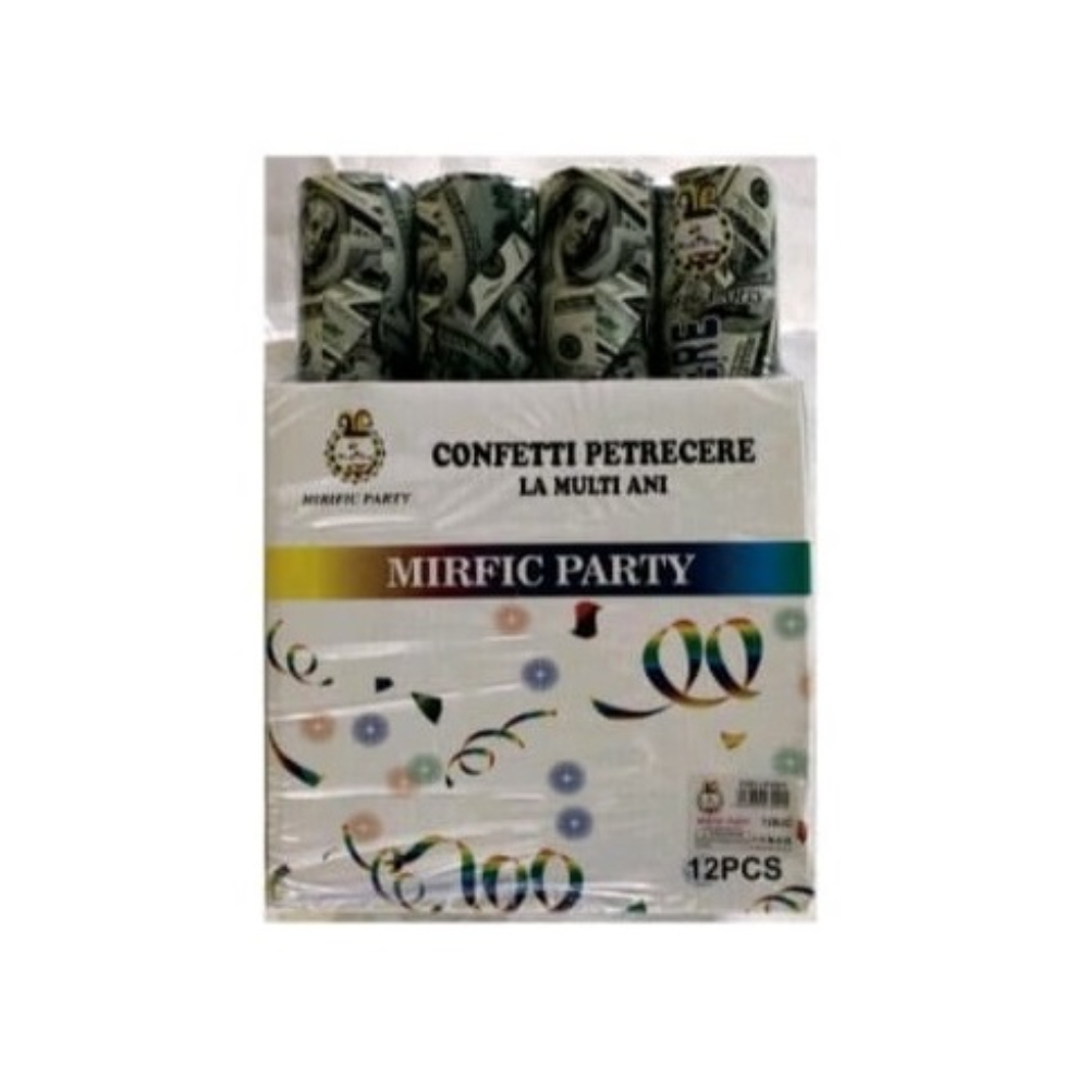 Tub confetti dolar, 30 cm, PPLP3541