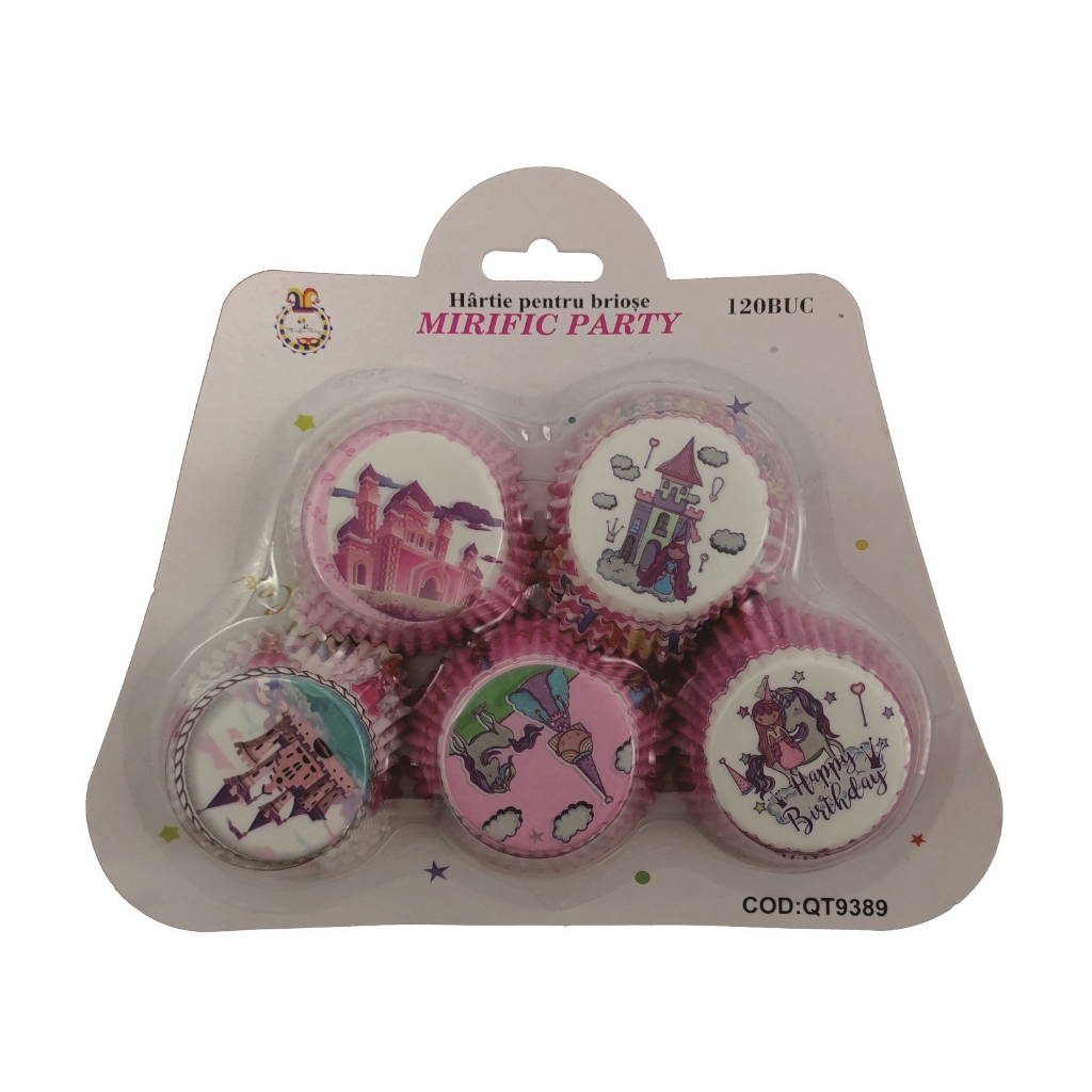 Set 120 buc. hartie briosa multicolor, castel